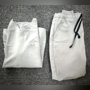 men's Dusty Blue Slim Tansen™ - Joggers & scrub top bundle